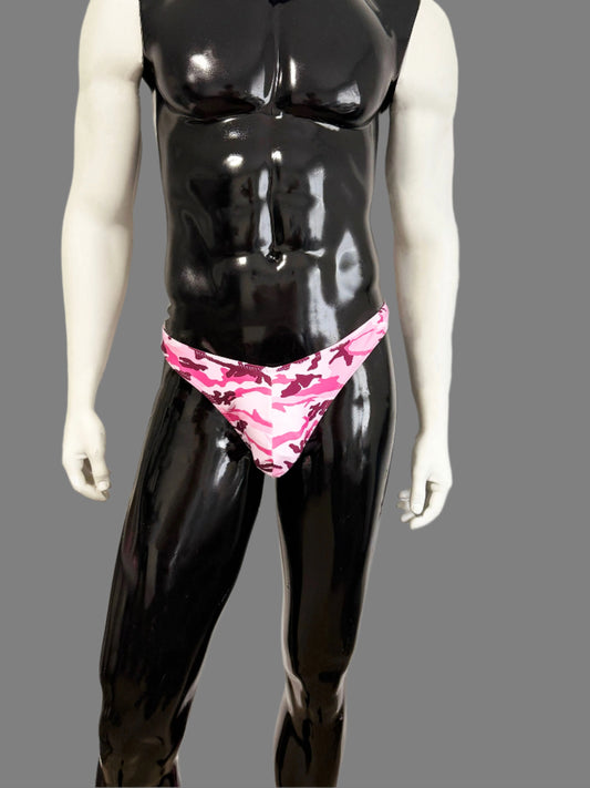 CAMO COOCHIE PINK G-STRING THONG