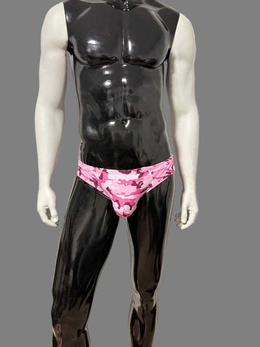 CAMO COOCHIE PINK LOW CUT BIKINI