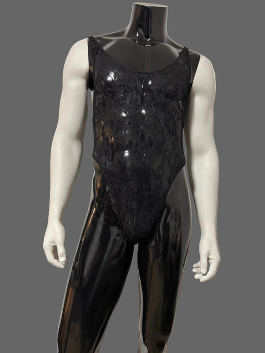 ROSE BUD LACE THONG LEOTARD