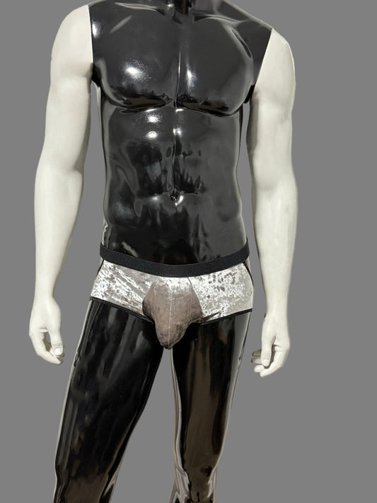 BUSSY COUTURE SILVER BRIEF JOCK