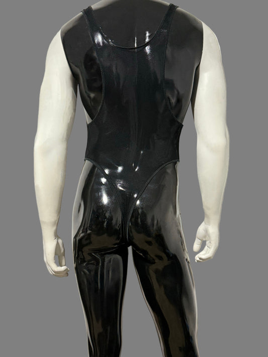MESH BLACK THONG LEOTARD