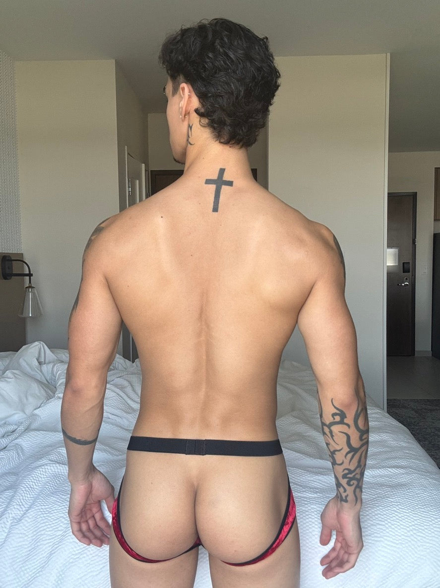 BUSSY COUTURE RED BRIEF JOCK