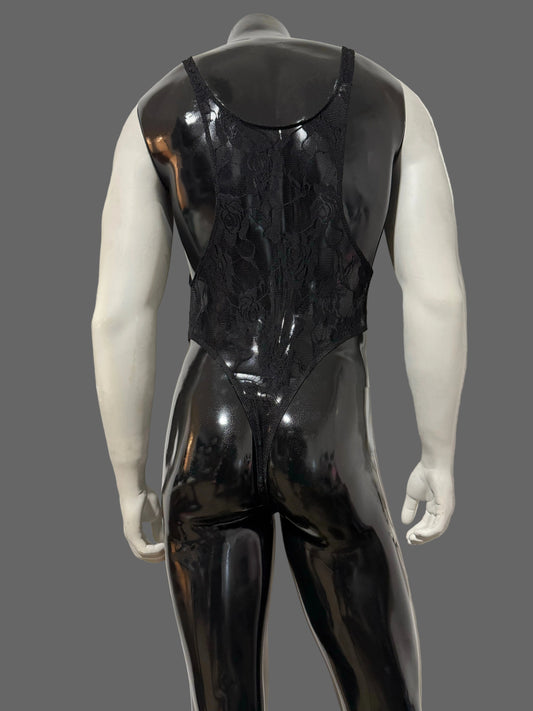 ROSE BUD LACE THONG LEOTARD