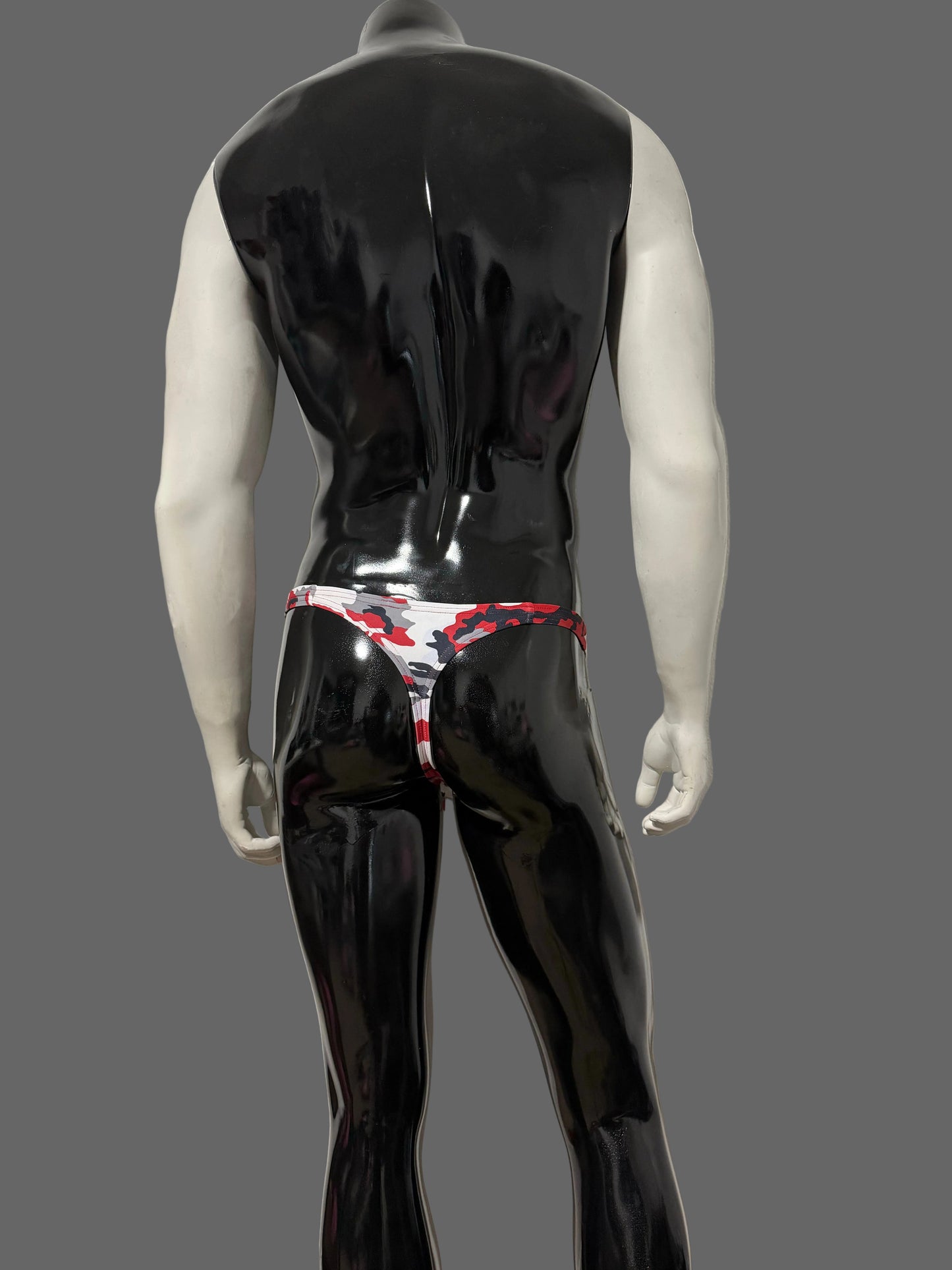 CAMO COOCHIE RED G-STRING THONG